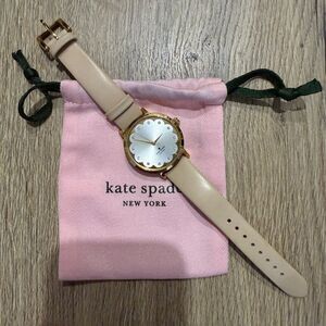 Kate Spade Beige Watch with Gold Details